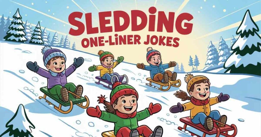 Sledding One-Liner Jokes That Will Slide You Into A Fit Of Laughter
